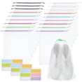 thumbnail image 1 of Topekada 18 Pack Shoe Bags for Travel, 15.7" x 11.8" Clear Shoe Storage Bags, Waterproof Dust-Proof Drawstring Travel Shoe Bags for Packing Travel Essentials Men Women, 1 of 7