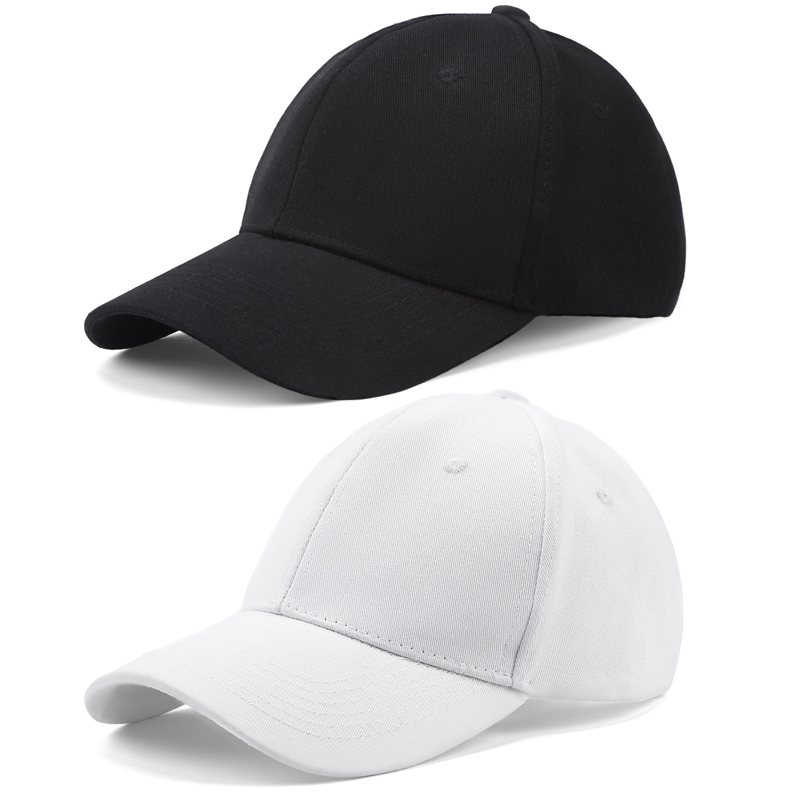 Men Washed Cotton Cadet Hat Adjustable Baseball Cap Classic Flat Top Hats  Outdoor Sports Cap 