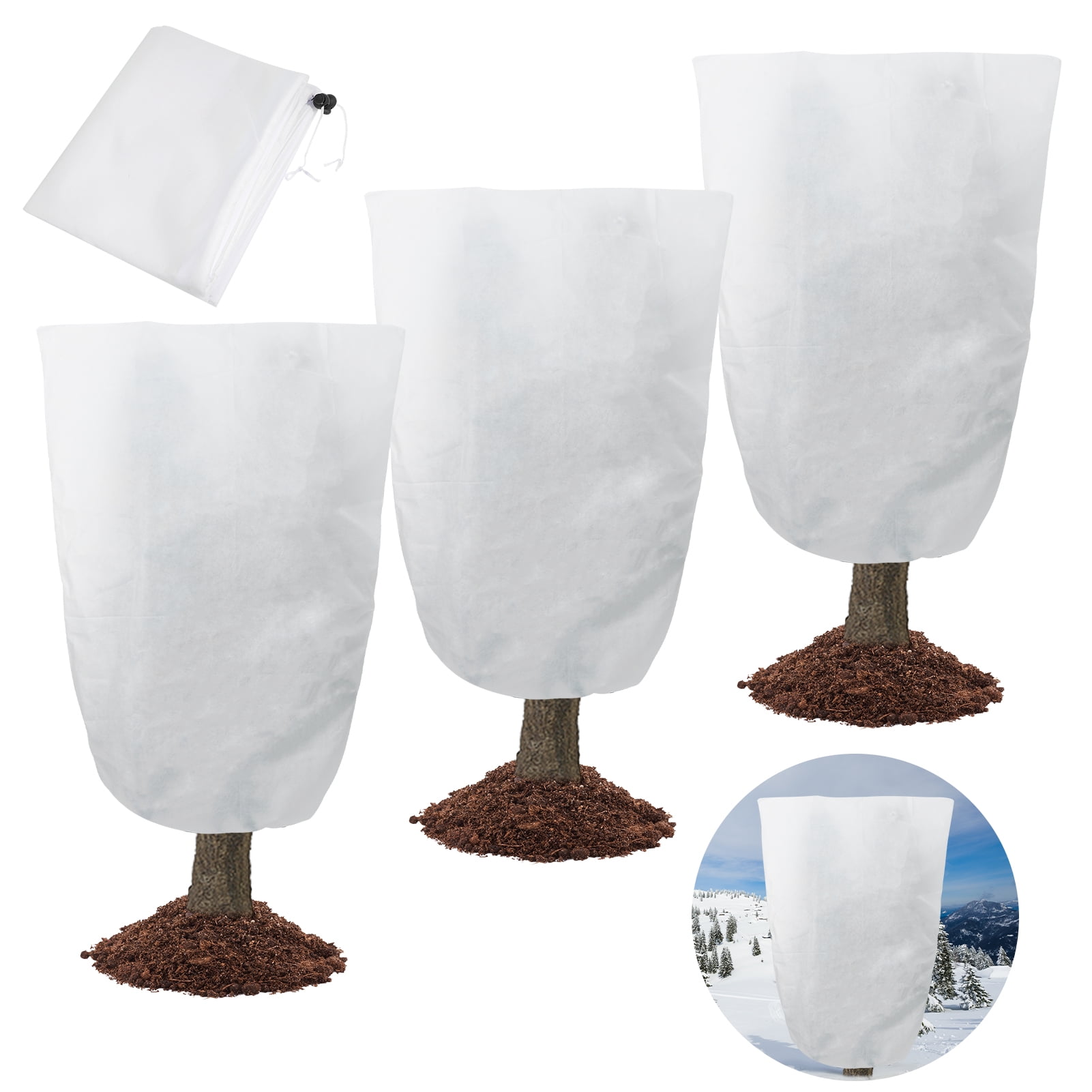 Topekada 3 Pack Plant Covers Freeze Protection, Large 71" x 47" Winter