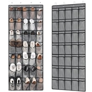 Topekada 35 Large Pockets Shoe Racks, Over The Door Shoe Organizer, Closet Shoe Organizer, Shoes Hanger Organizers Storage Holder for Back of Door and 4 Metal Hook