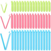 Topekada 48 Pcs Plastic Chip Clips for Food Packages, Thickened Snack Bag Sealing Clip, 3 Sizes Moistureproof Food Bag Clips for Food Storage Kitchen Home 6.29in x 16, 4.33in x 16, 2.75in x 16