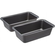 Topekada Loaf Pans for Baking,Set of 2,10*5.1*6.3 in,Baking Pan for Bread,Easy to Clean Perfectly for Making Loaf,Bread,Cheese Cake and Etc
