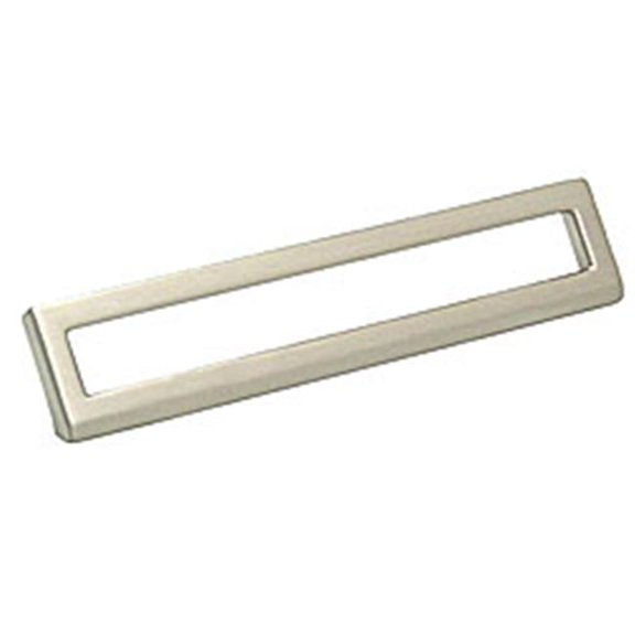 Topex 8-102216012834 Bent Rectangular Pull 128 x 160mm Polished Satin Nickel