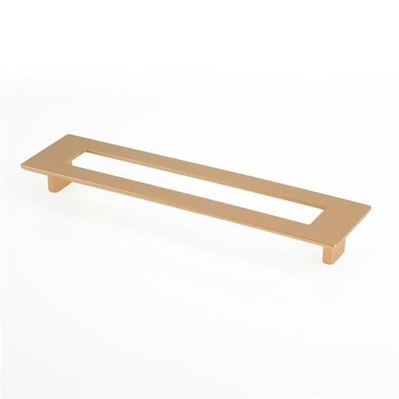Topex Design 8-107001920903 192 mm Large Rectangular Slotted Cabinet Pull with Hole - Matte Brass