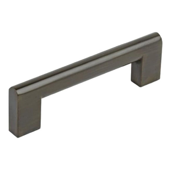 Topex Z01121280010 Flat Edge Pull- Brushed Oil Rubbed Bronze- 128 mm