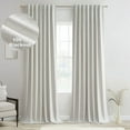thumbnail image 1 of Topfinel 100% Blackout Linen Pleated Window Shades, Natural 52 x 90 Inches, 1 of 9
