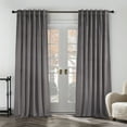 thumbnail image 1 of Topfinel 100% Blackout Luxury Velvet Curtain, 84 inches Long Rod Pocket Back Thermal Insulated Noise Reduce Curtains for Living Room Bedroom, 2 Panels,52 x 84 inch,Grey, 1 of 10
