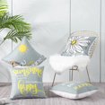 thumbnail image 1 of Topfinel Block Print Pillow Covers 18x18 Set of 4 Flower Leaves Outdoor Decorative Throw Pillows Farmhouse Pillowcases Flannel Cushion Case Decor for Home Sofa Couch Bed, 1 of 6