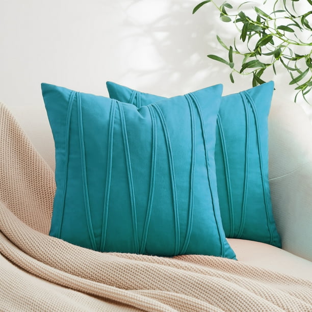 Topfinel Decorative Square Throw Soft Pillow Cover,HandMade Throw