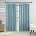 Topfinel Faux Linen Textured Heavy Curtains Blackout Thermal Insulated ...