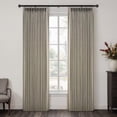 thumbnail image 1 of Topfinel Light Filtering Curtains Natural Pinch Pleated Drapes Back Tab Pinch Pleat Hooks Rings Window Treatments for Living Room Bedroom, Darkflax, 40x108 inch, 2 Panels, 1 of 11