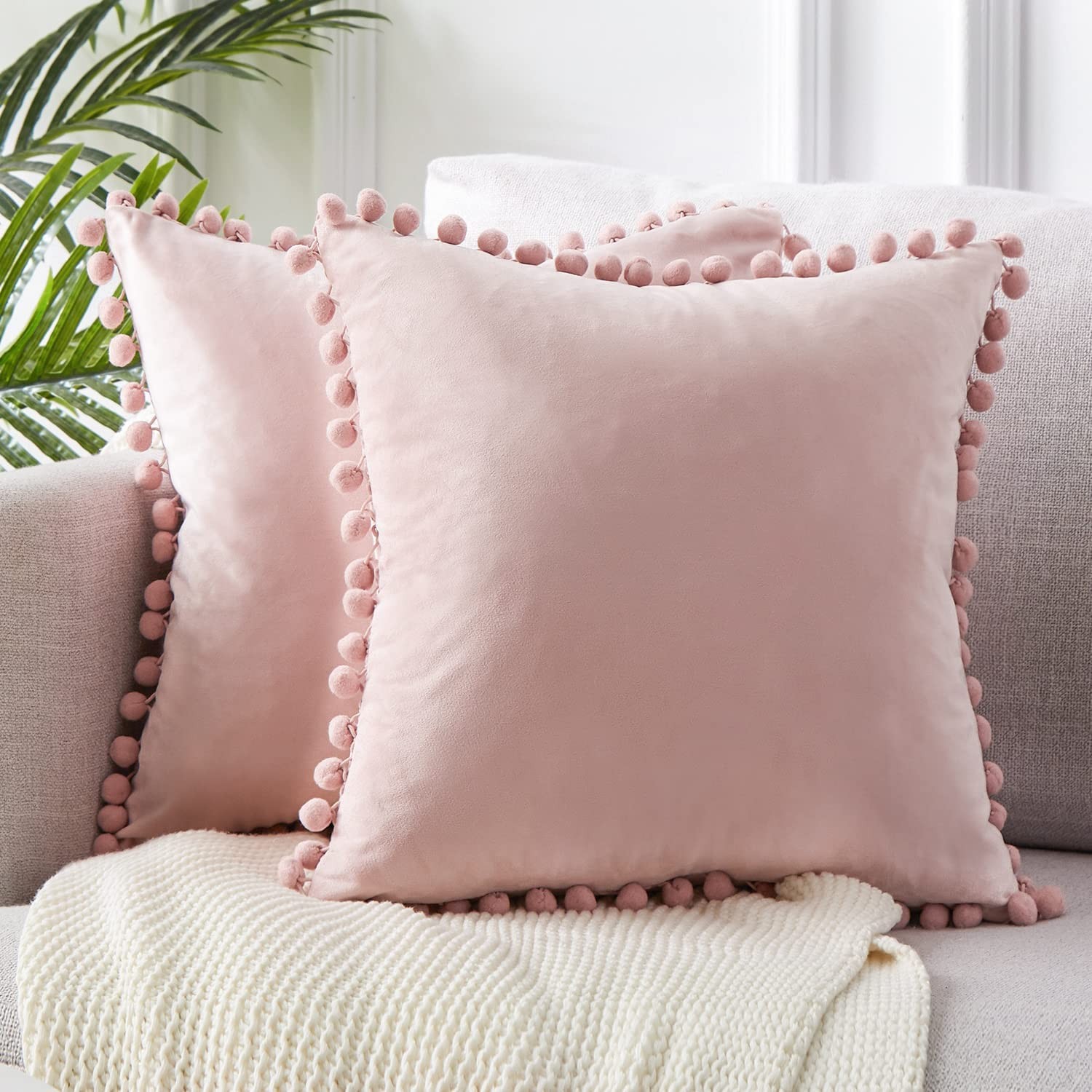 Solid color throw pillow covers clearance
