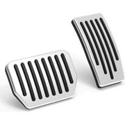 Topfit for Tesla Performance Pedal Pads Cover Foot Aluminum Non-Slip Pedals for Model YJuniper Model 3Highland and Tesla Model 3/Y 2022+