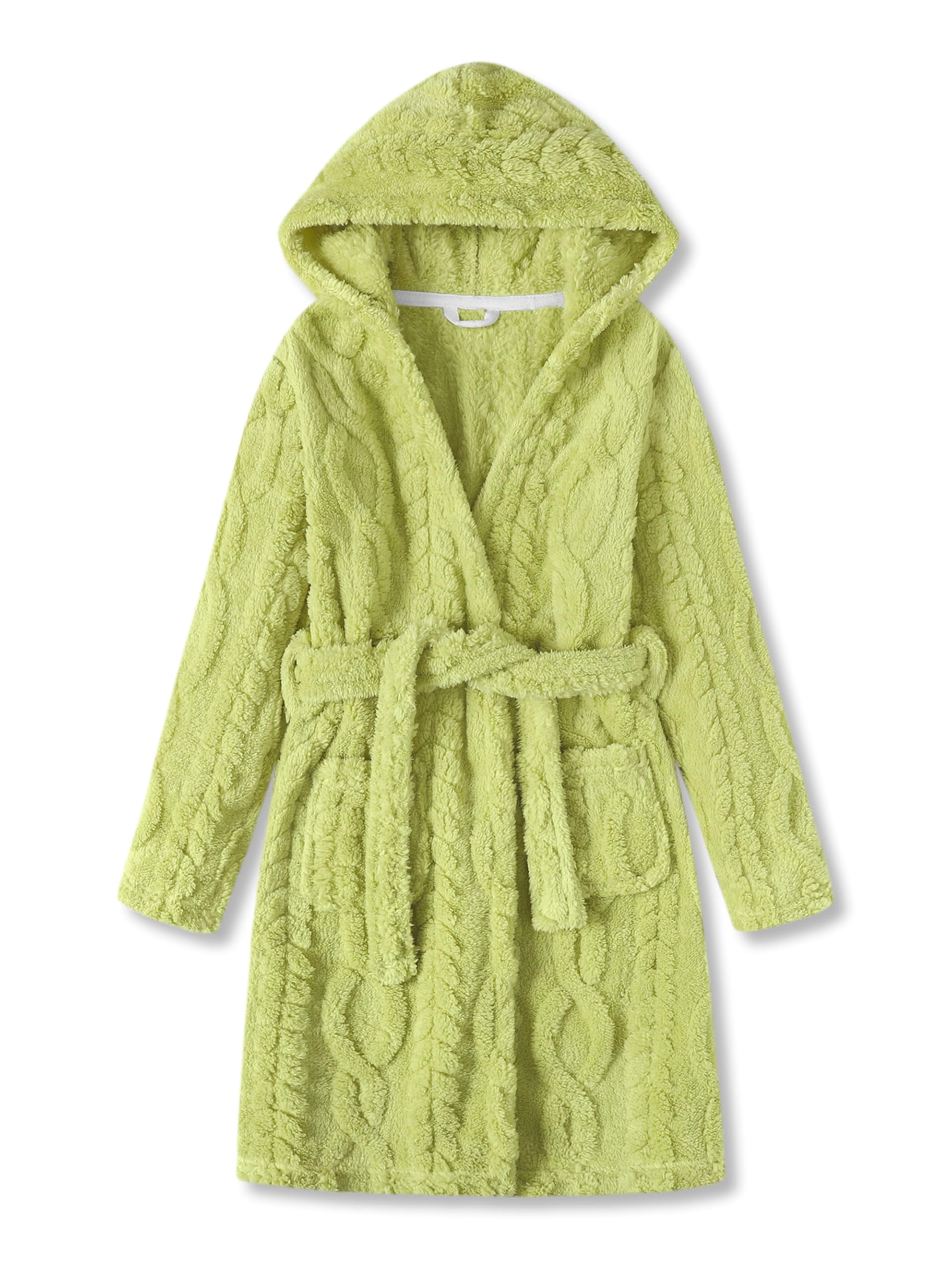 Topgal Girls Robe Hooded Bathrobe Flannel Plush Sleepwear Fleece ...