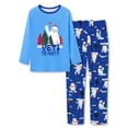 thumbnail image 1 of Topgal Little & Big Boys Pjs Lovely Yeti Graphic Christmas 2-Piece Pajamas Soft Long Sleeve Pant Sleepwear Set Size 8, 1 of 7