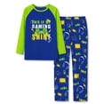 thumbnail image 1 of Topgal Little & Big Boys Trendy 2-Piece Pajamas Neon Green Gamer Kids' Comfy Long Sleeve Pant Nightwear Set Size 16, 1 of 7