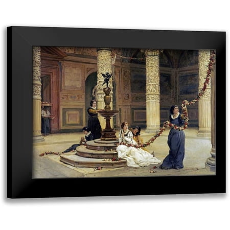Topham, Frank Willima Warwick 14x11 Black Modern Framed Museum Art Print Titled - The Morning of The Festival