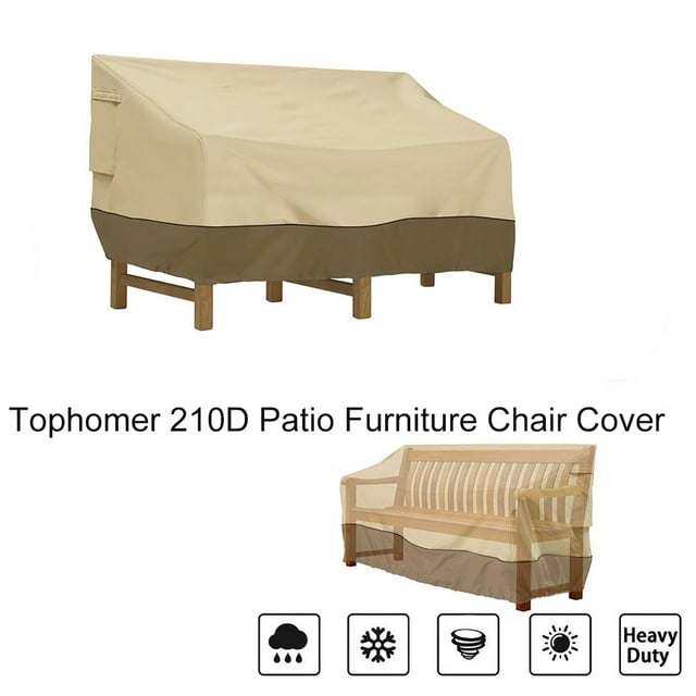 Tophomer Outdoor Patio Furniture Covers, Deep Lounge Seat Sofa Protection 210D Waterproof