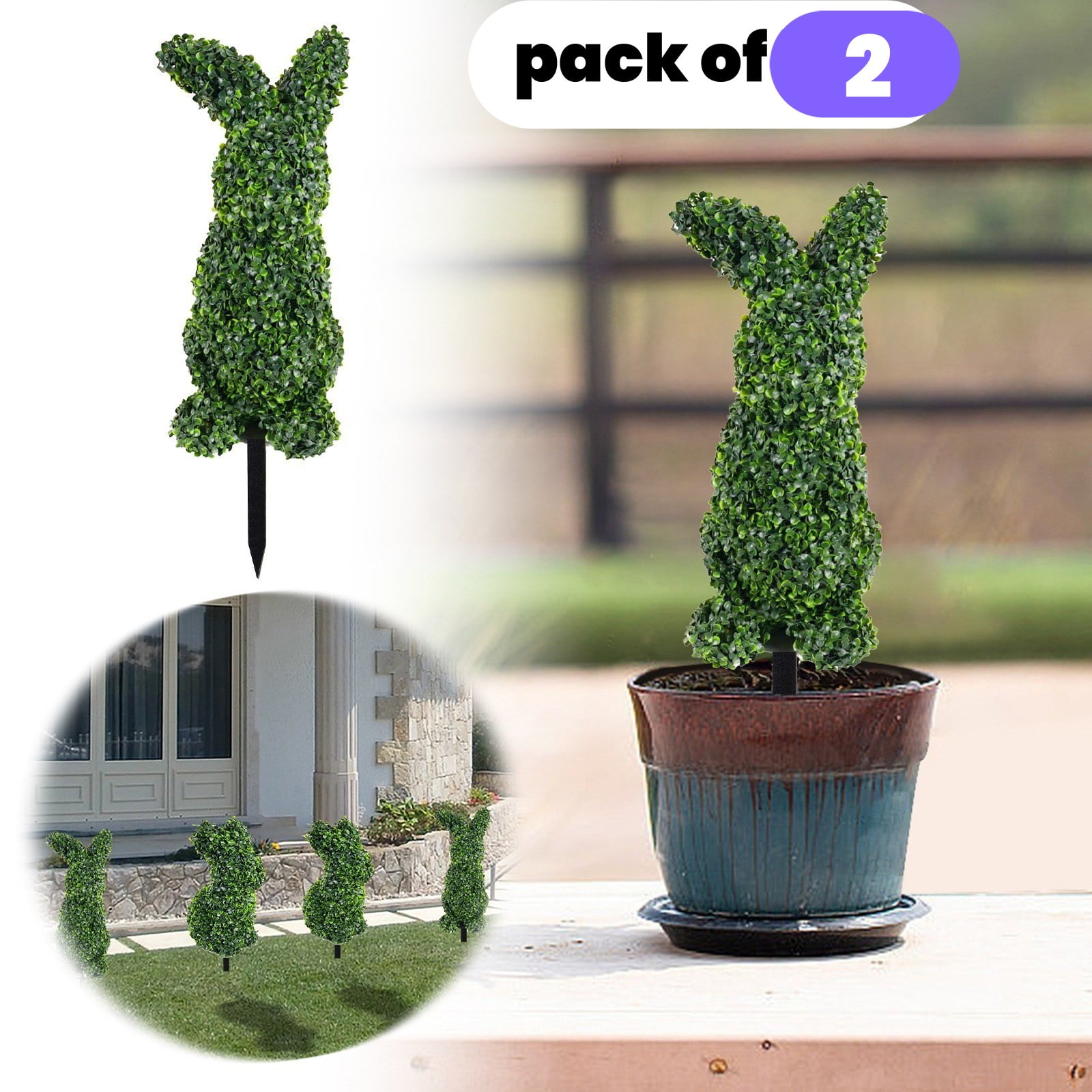 Topiary Bunnies, Topiary Bunny Outdoor, Bunny Topiary, Topiary Bunnies ...