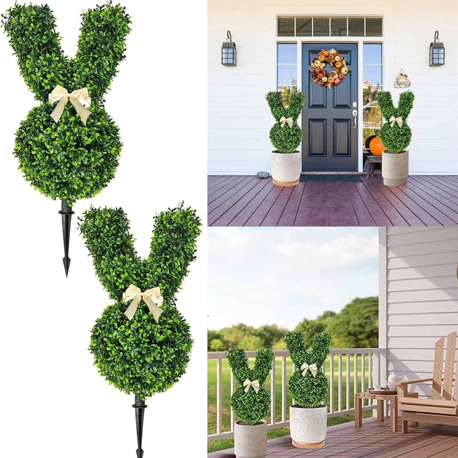 Topiary Bunny Outdoor,Bunny Topiary Outdoor,Artificial Bunny-Shaped ...