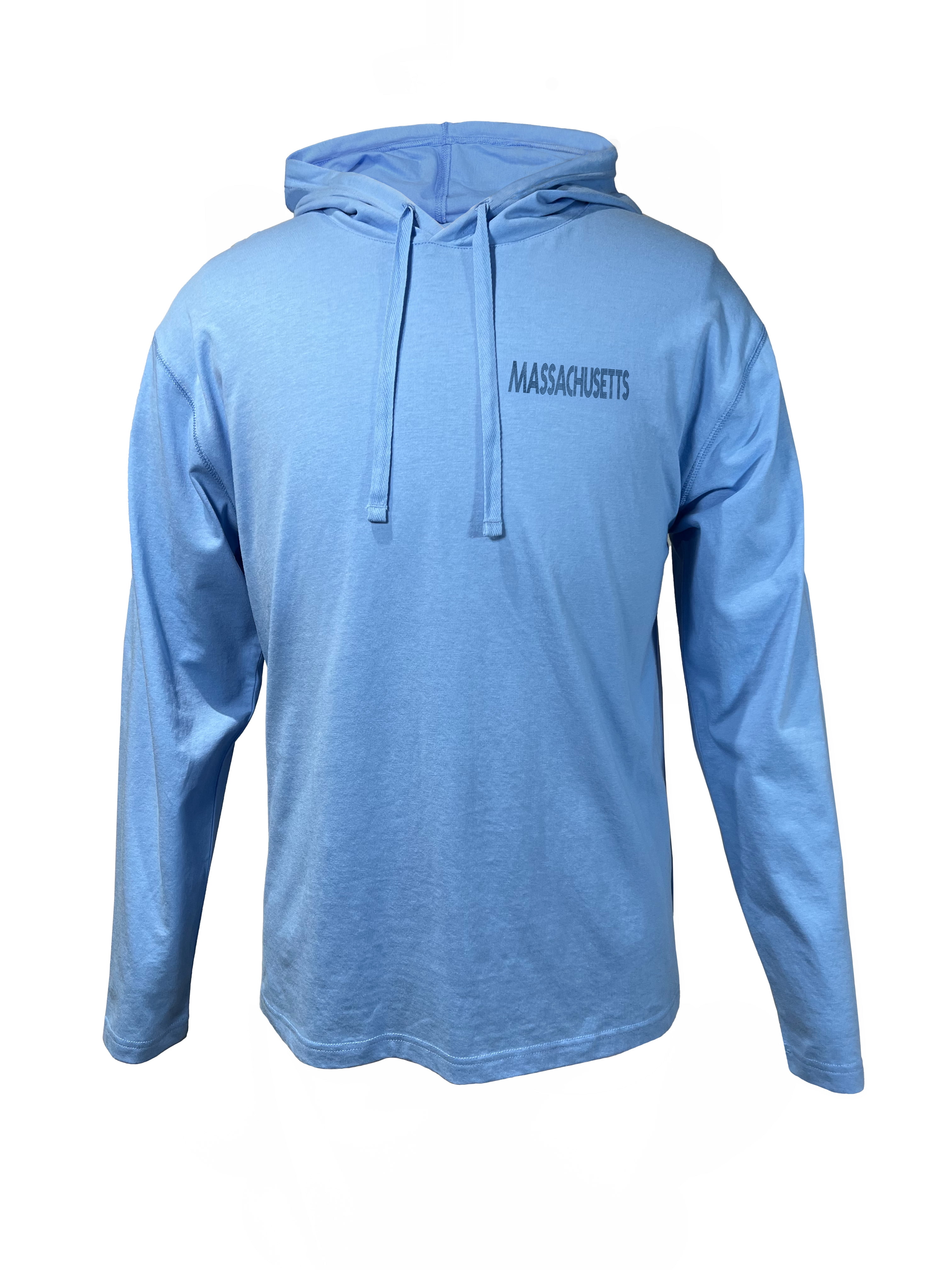 Topiary Sunset MASSACHUSETTS Long Sleeve Hood T-Shirt