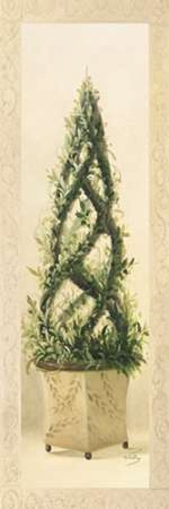 Topiary Traversee II Canvas Art - Welby (8 x 24)