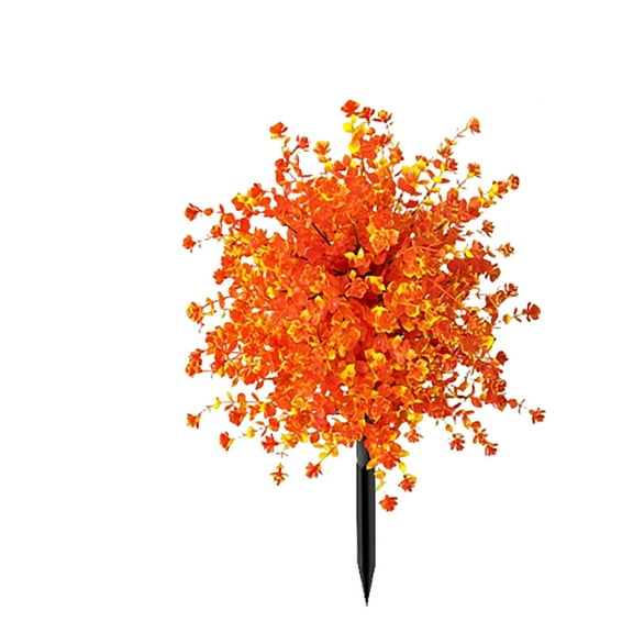 Topiary Trees with Ground Stake 20.8inch Tall Autumn Garden Faux Shrubs for Thanksgiving