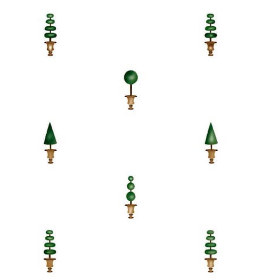Topiary Wallpaper Wall Stencil SKU #2584 by Designer Stencils