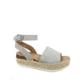 thumbnail image 1 of Topic Casual Espadrilles Trim Rubber Sole Flatform Wedge Buckle Ankle Strap Open Toe Sandals, 1 of 2