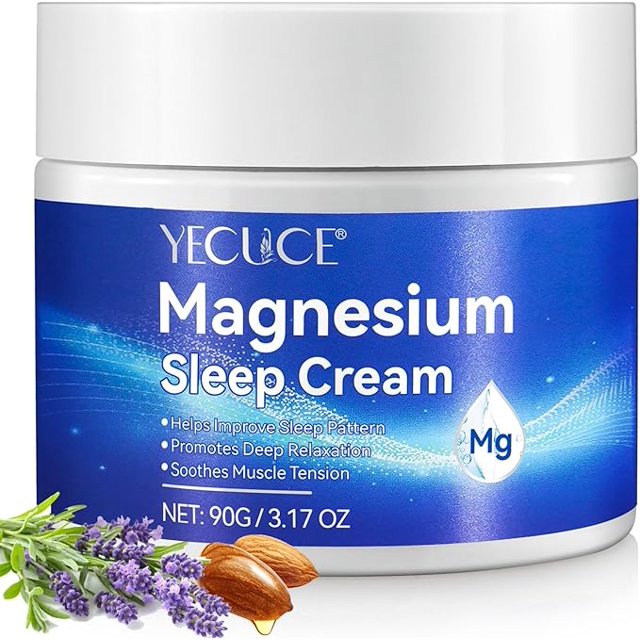 Topical Magnesium Cream for Sleep, Calm Magnesium Cream for Leg Cramps