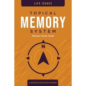 Topical Memory System Topical Memory System: Life Issues, Memory Verse Cards: Hide God's Word in Your Heart, (Paperback)