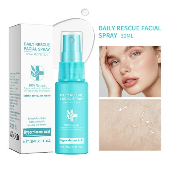 Daily Facial Spray for Sensitive Skin, Hypochlorous Acid Spray Helps Calm Redness, Acne and Breakouts, Supports Eczema-Prone and Acne-Prone Skin, 30ml