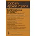 thumbnail image 1 of Topics in Applied Physics Light Scattering in Solids V: Superlattices and Other Microstructures, Book 66, (Paperback), 1 of 1