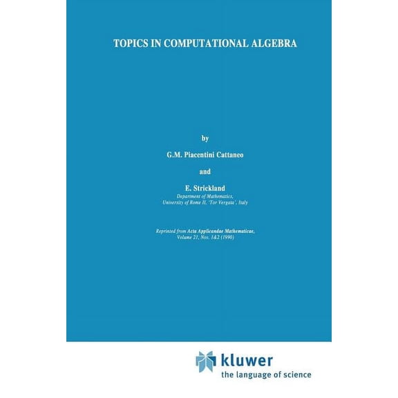 Topics in Computational Algebra, (Paperback)