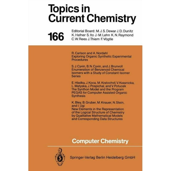 Topics in Current Chemistry Computer Chemistry, Book 166, (Paperback)