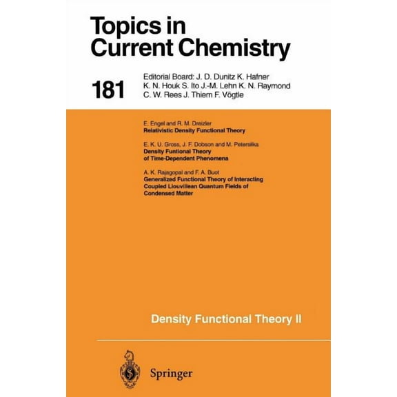 Topics in Current Chemistry Density Functional Theory II: Relativistic and Time Dependent Extensions, Book 181, (Paperback)