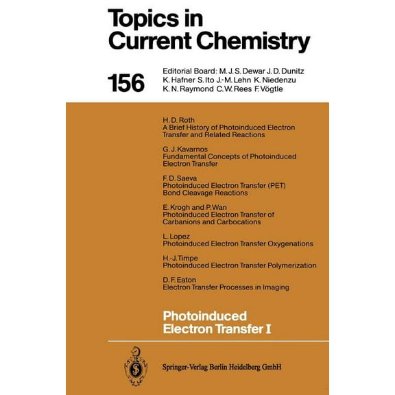 Topics in Current Chemistry Photoinduced Electron Transfer I, Book 156, (Paperback)