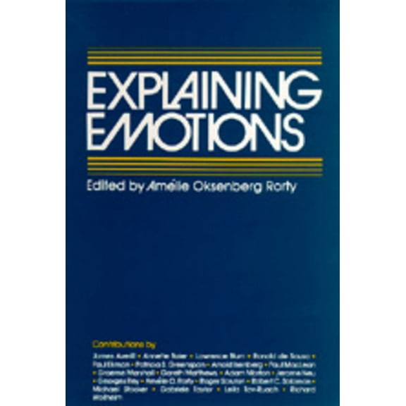 Topics in Philosophy: Explaining Emotions (Series #5) (Edition 1) (Paperback)