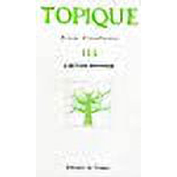 Topique, N\textdegree 114 : L'autochtonie