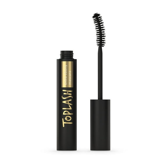 Toplash Extra Ebony Long Lasting Black Mascara for Full, Long, and Curled Lashes.