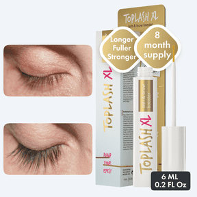 Toplash Eyelash Growth Serum and Eyebrow Enhancer , Boost Longer and Thicker Looking Lashes and Brows XL (6ml)