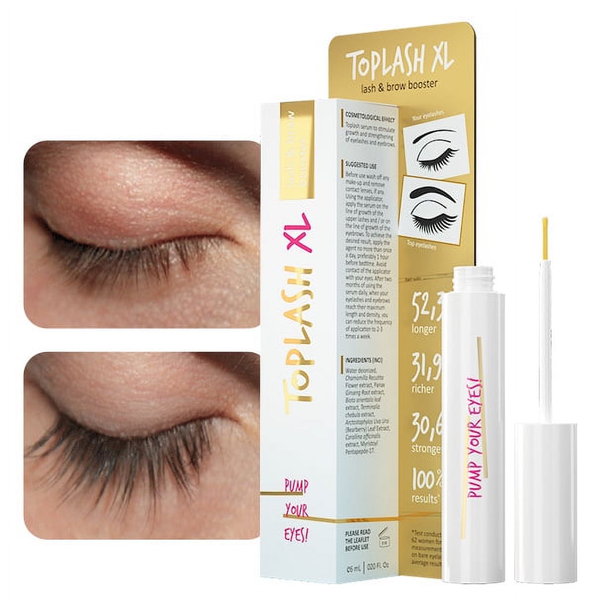 NOGIS Lavish Lash 鈥?Eyelash Growth Enhancer & Brow Serum with Biotin