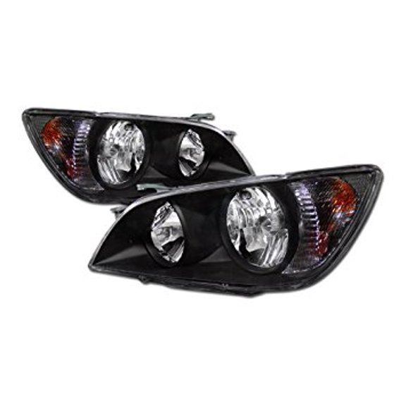 Topline Autopart Jdm Crystal Black Clear Head Lights Lamps Signal Ks 01-05 Lexus Is300 Is Altezza
