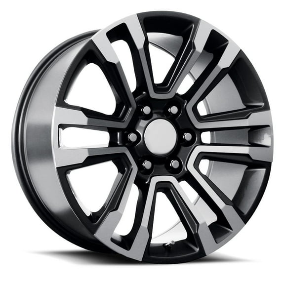 Topline Replicas - V1184 2017 GMC Denali Gunmetal/Machined Wheel (22x9"/6x5.5"/+31 Offset)