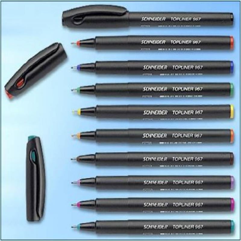 Topliner 967 Red 0.4 mm Disposable Fineliner by Schneider®