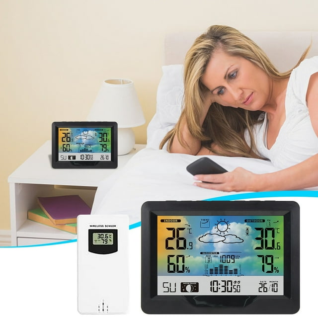 Topliu Wireless Weather Clock 3383F Weather Clock Weather Clock