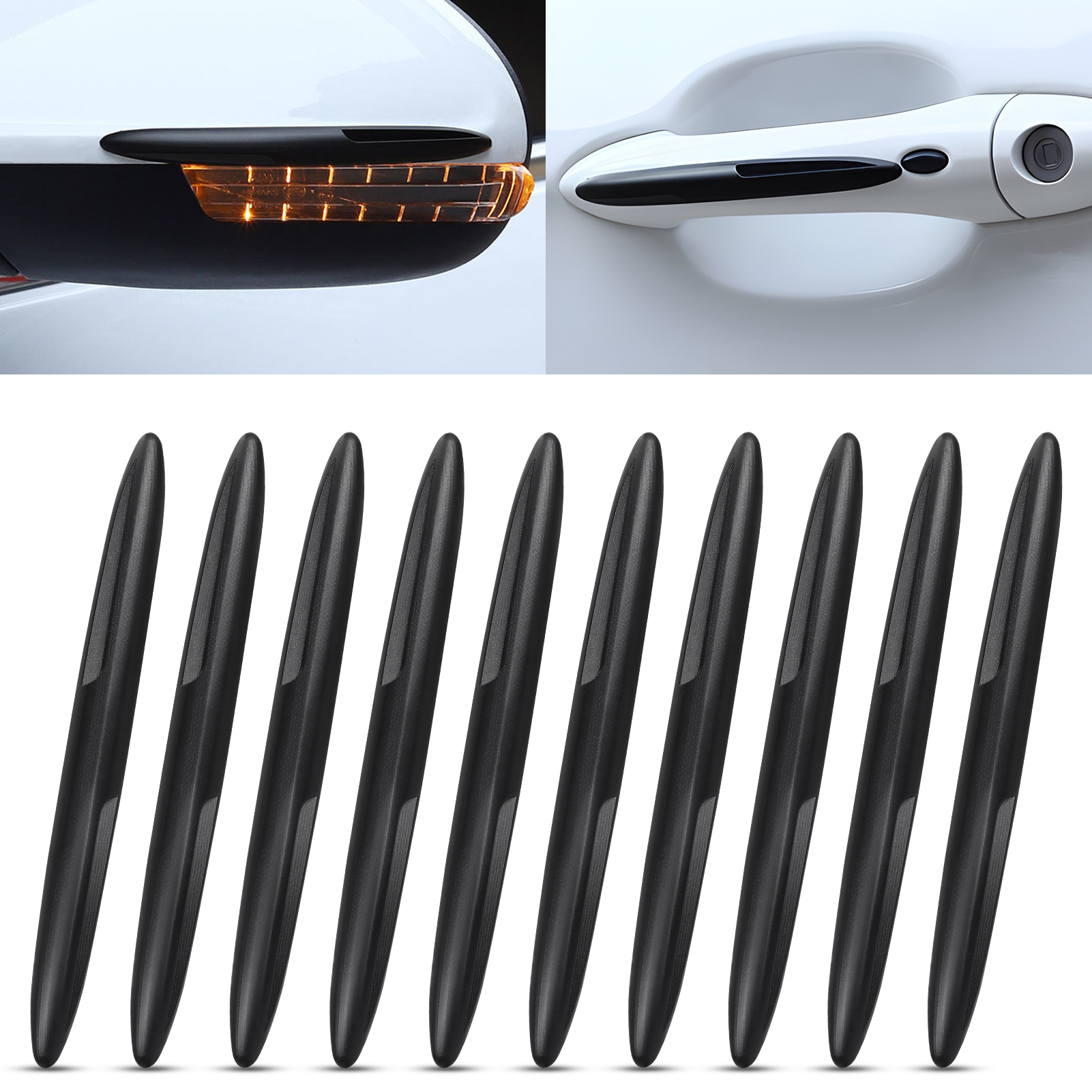 Car Door Edge Guards Door Sill Protector 5D Carbon Fiber Car Wrap Film