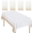 thumbnail image 1 of Toplive 4 Pack Disposable Tablecloths 54”x 108”Party Table Cloths Plastic Rectangle Table Cover for Party, Birthday, Wedding, Anniversary, Picnic, Outdoor Camping, Travel, 1 of 7