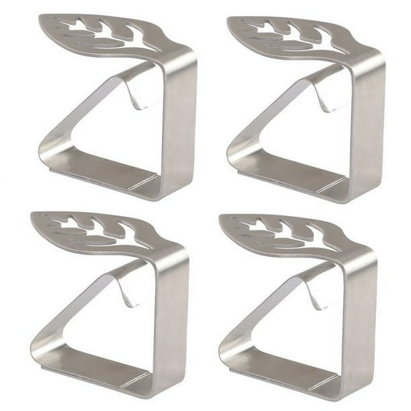 Toplive 4 Packs Tablecloth Clips for Outdoor Dining Table, Stainless Steel Table Clips Table Cloth Cover Clamps Ideal Table Cloth Holders for Outdoor and Indoor ,Kitchen, Picnic,Party