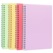 Toplive A5 Spiral Notebook 4 Pack 8.25"x5.75" Hardcover Notebook Ruled Lined Journal Notebook 80 Sheets(160 Pages)/Per Pack for Home Office Supplies